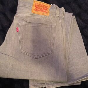 Levi's Gray Straight Jeans Classic Style